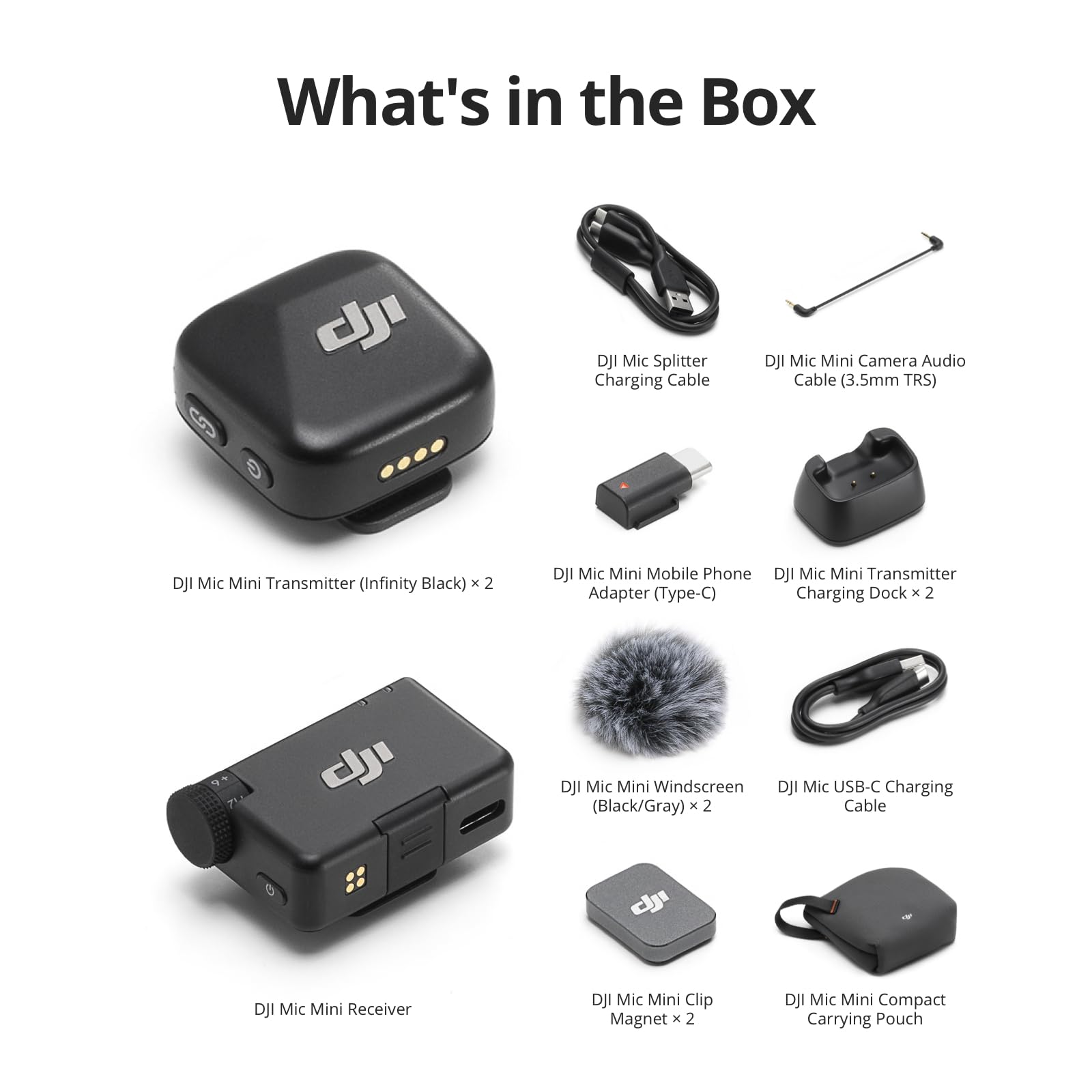 Amazon.com : DJI Mic Mini (2 TX + 1 RX), Detail-Rich Audio